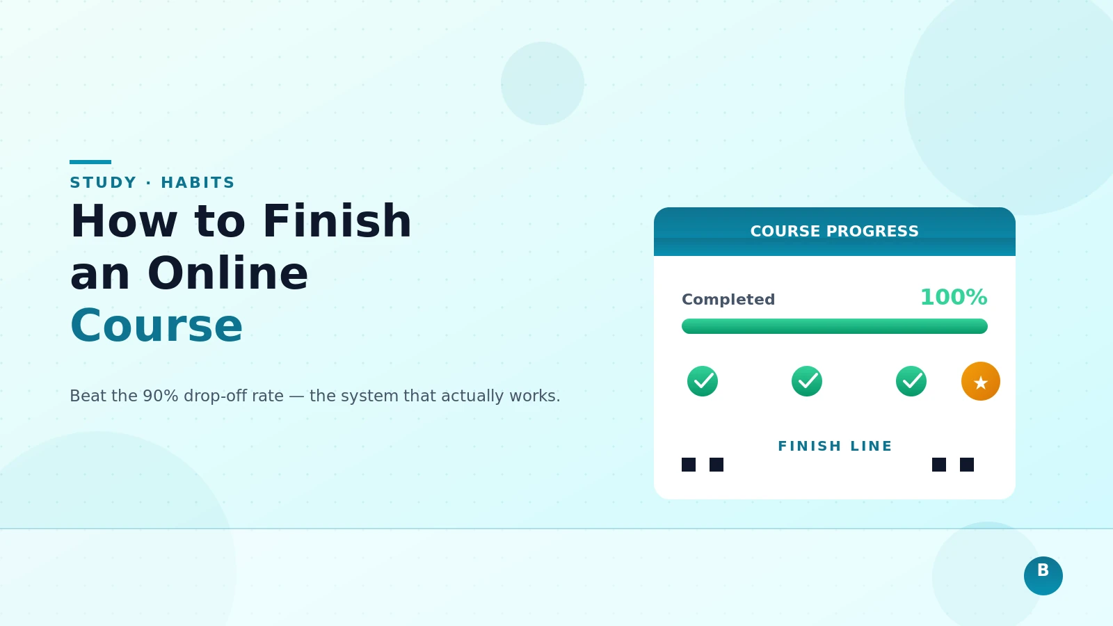 How to Actually Finish an Online Course