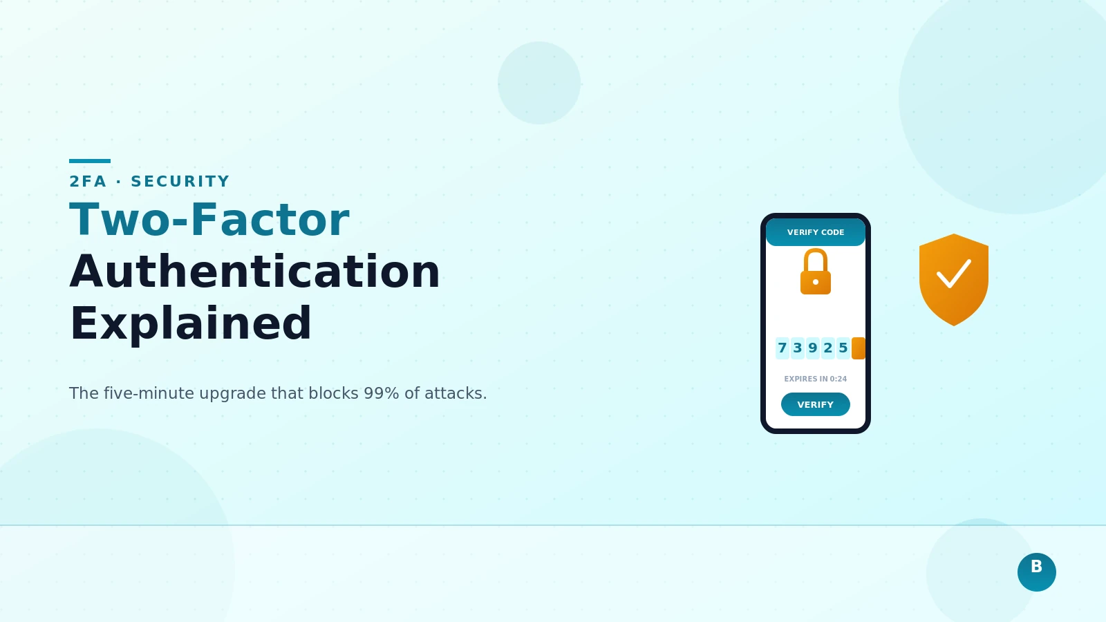 Two-Factor Authentication Explained: The Five-Minute Security Upgrade That Blocks 99% of Attacks