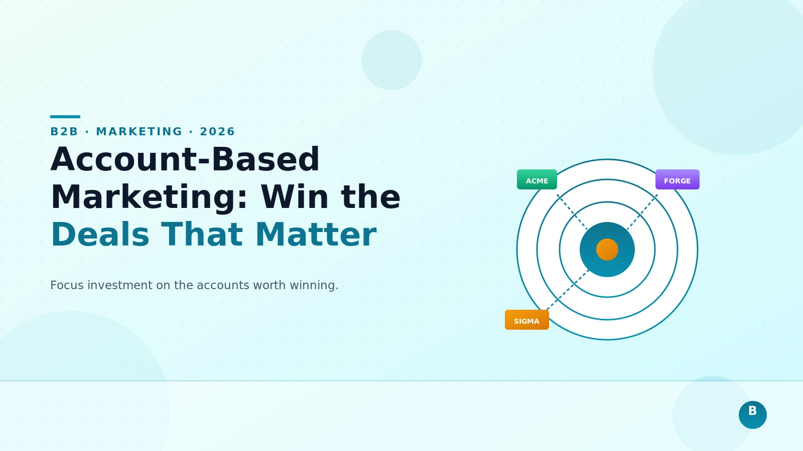 Account-Based Marketing for B2B: How to Win the Deals That Matter Most