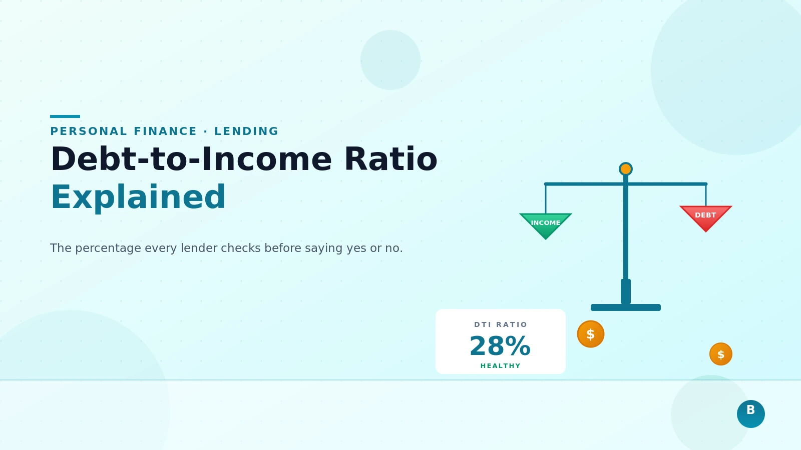 Debt-to-Income Ratio Explained: The Number That Controls Your Borrowing Power
