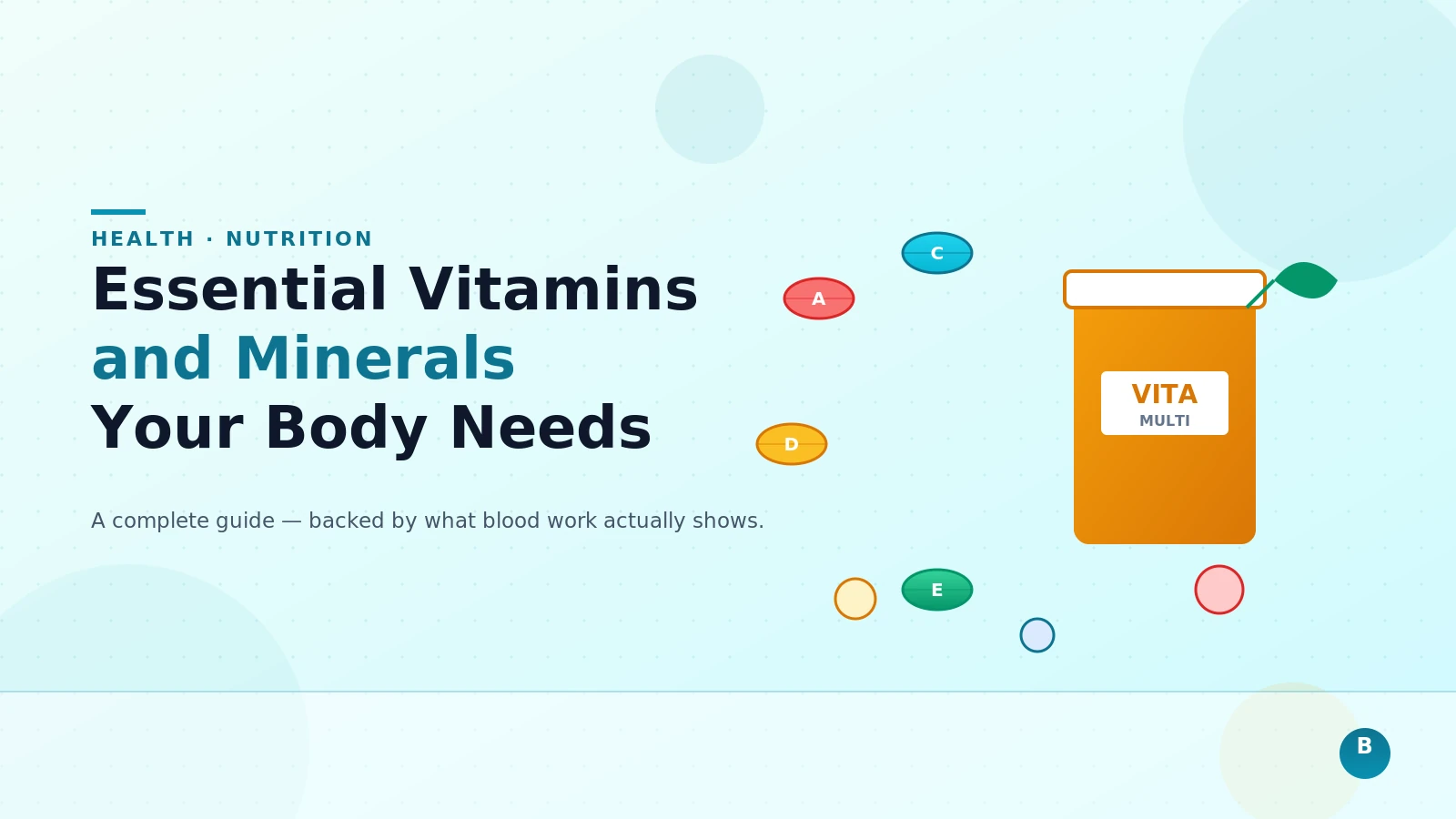 Essential Vitamins and Minerals Your Body Needs: A Complete Guide