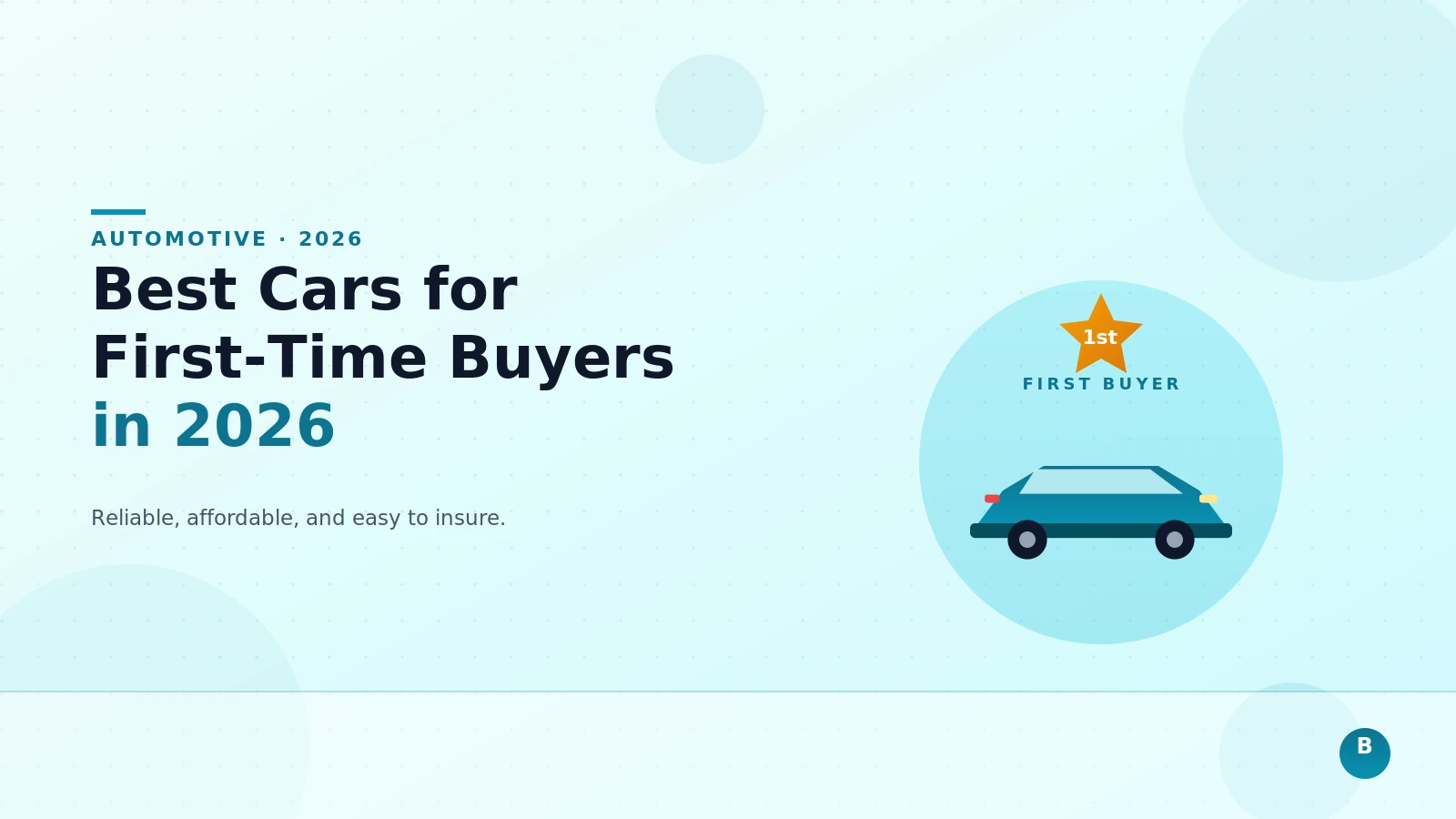 Best Cars for First-Time Buyers in 2026