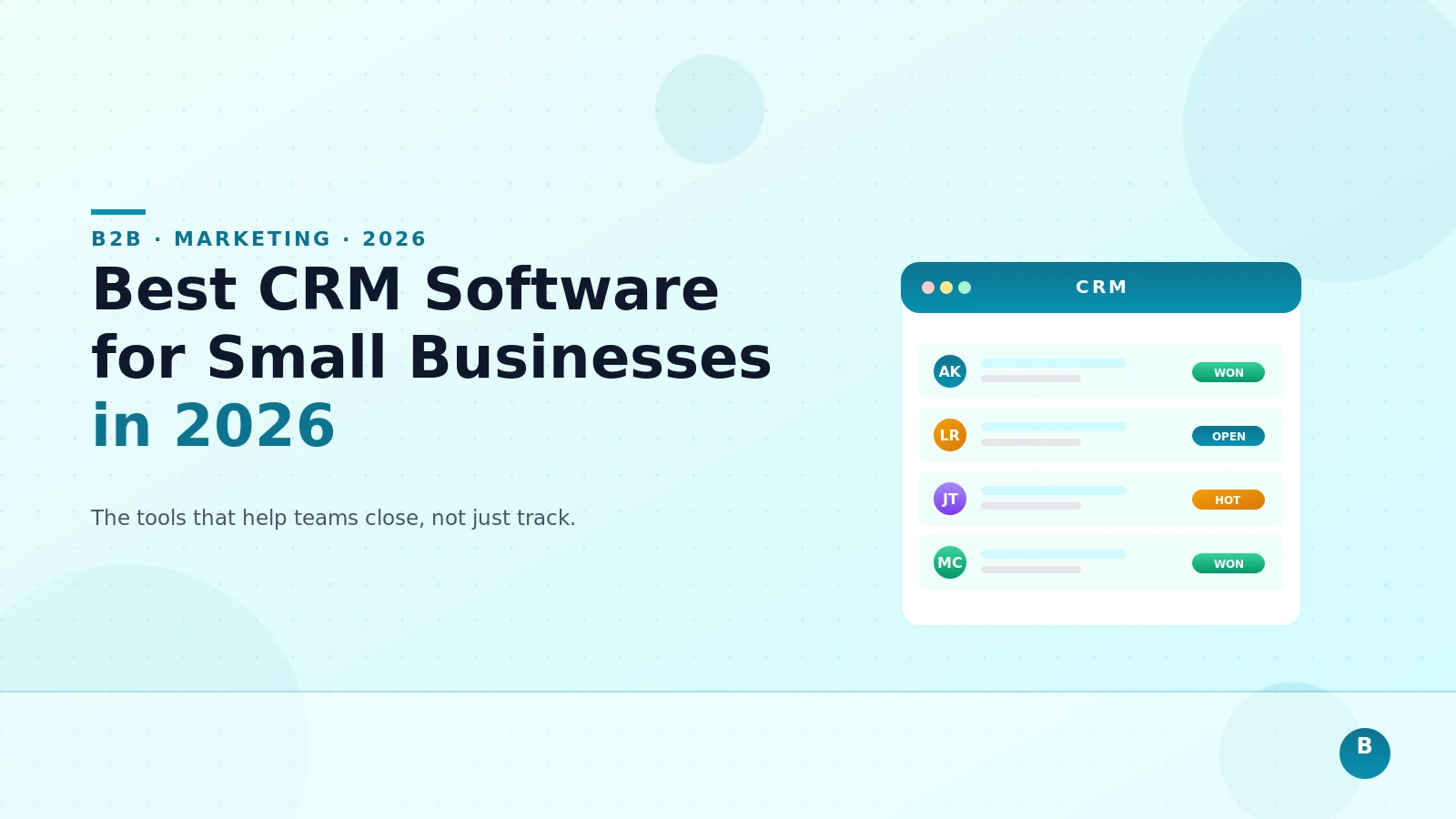Best CRM Software for Small Businesses in 2026