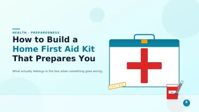 How to Build a Home First Aid Kit That Actually Prepares You